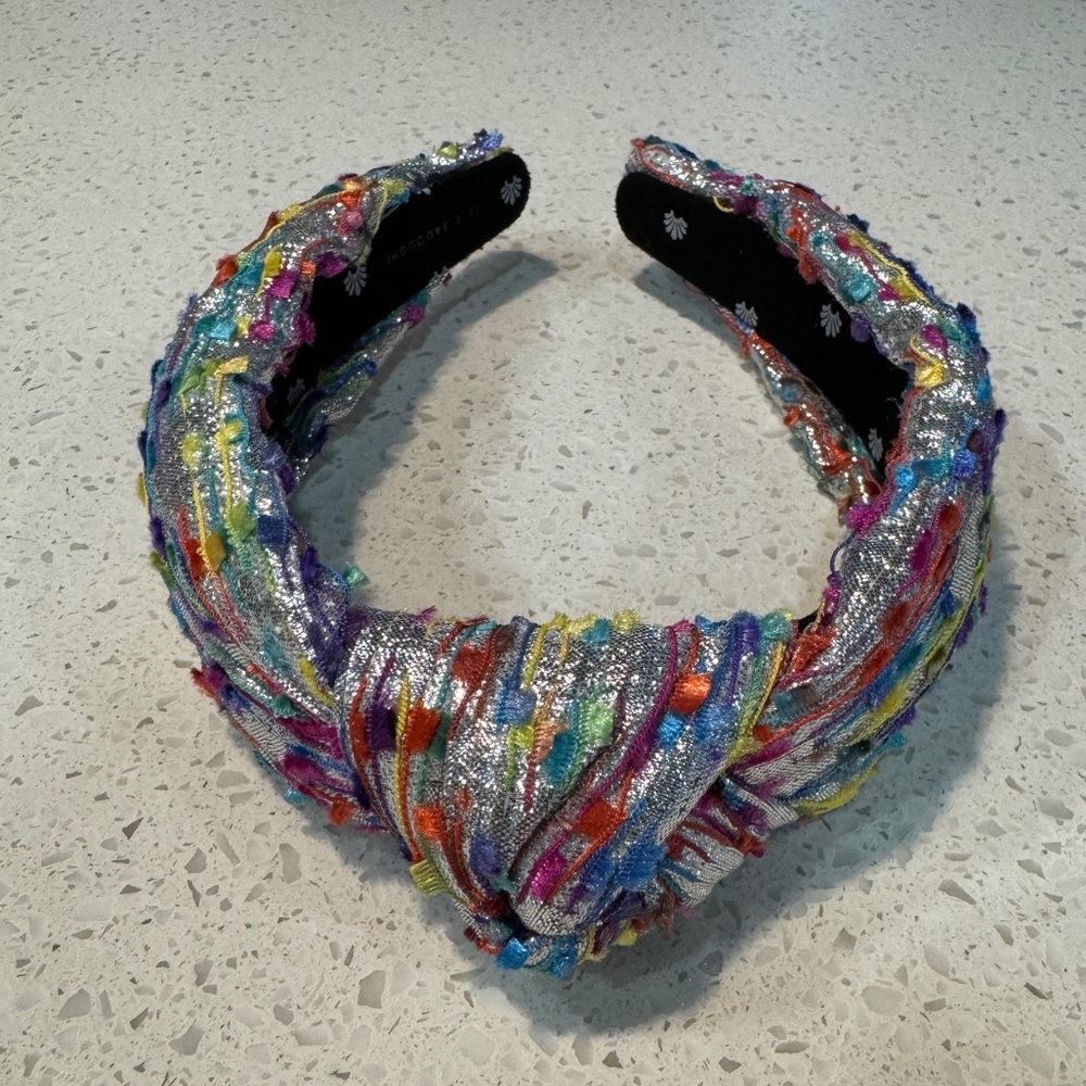 Lele Sadoughi metallic confetti headband